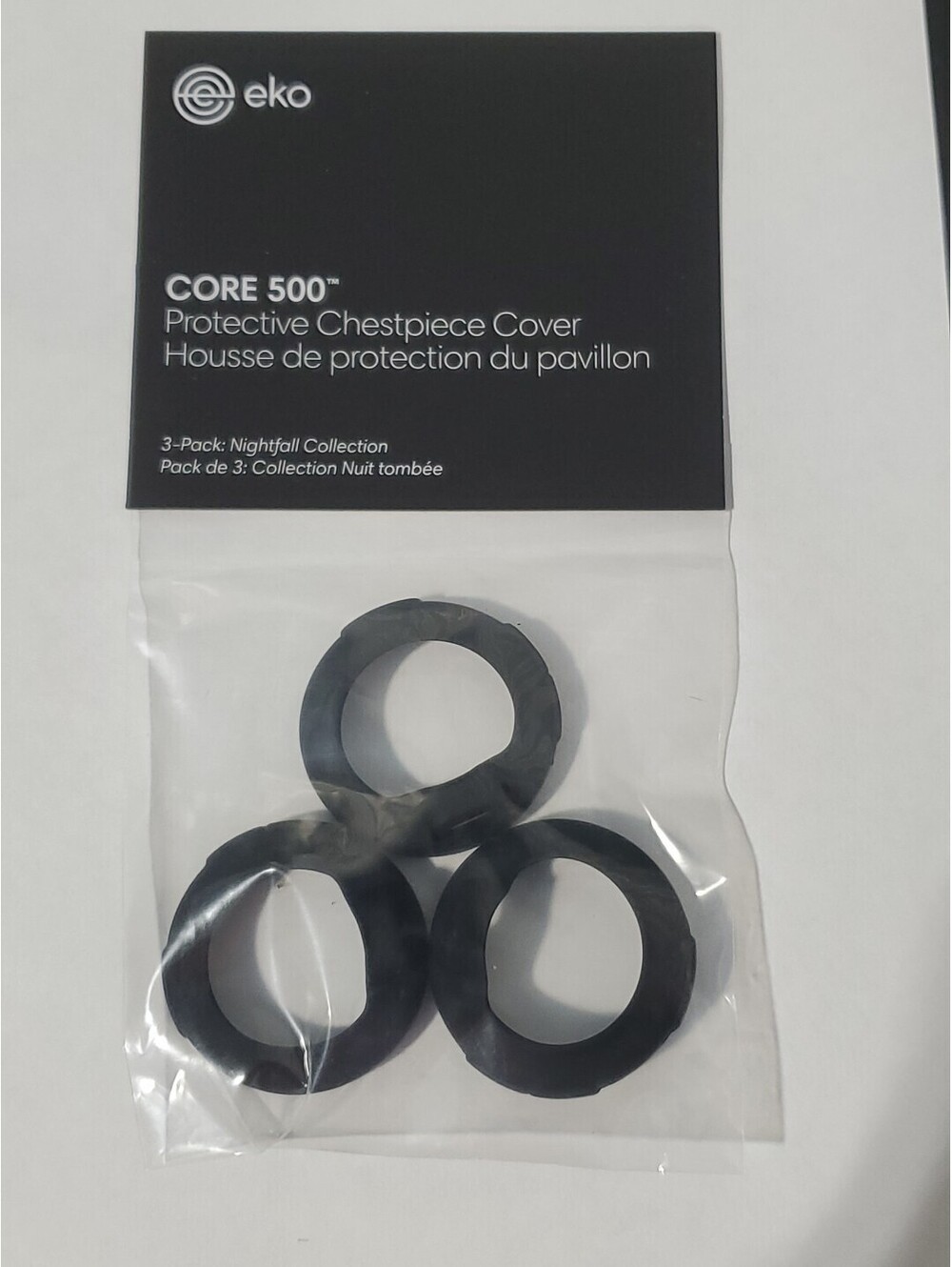 Eko CORE 500™ Digital Stethoscope Chestpiece Cover 3 Pack Nightfall Collection